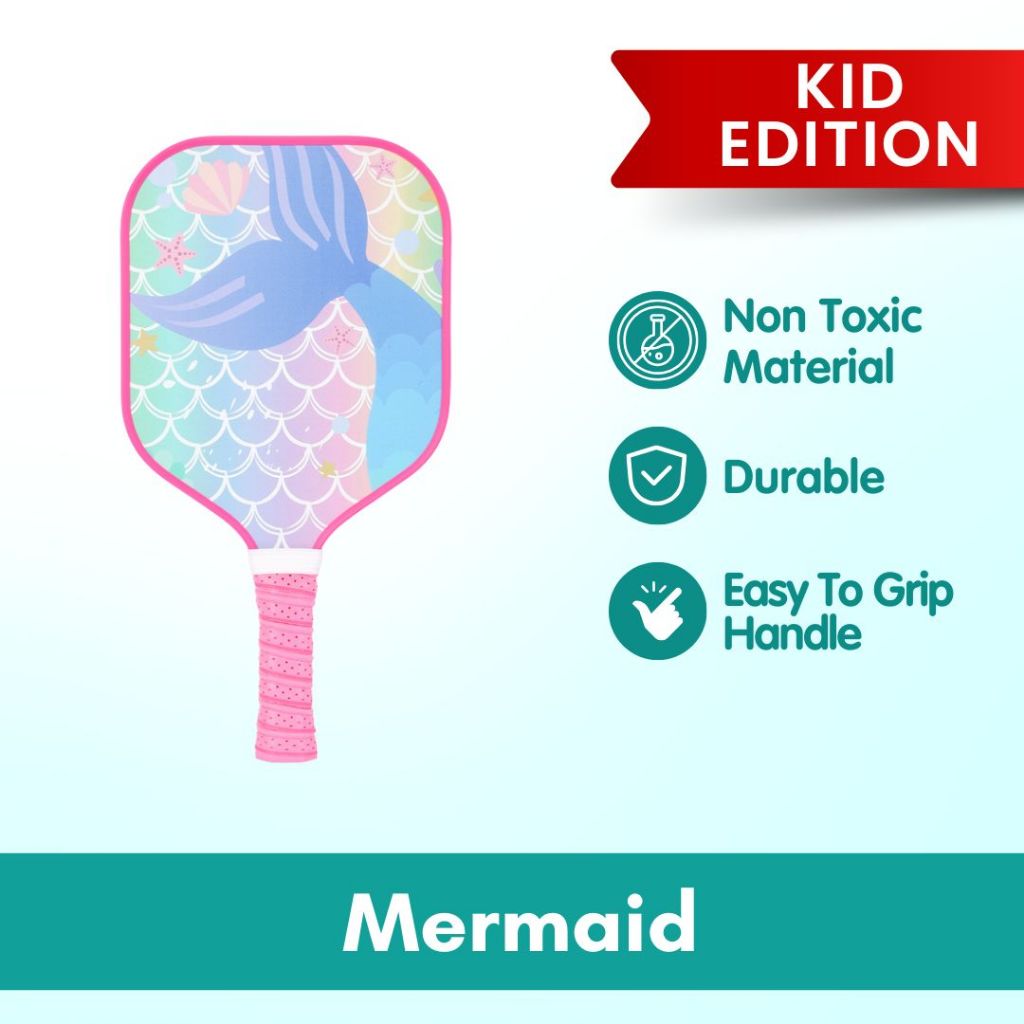 Boo & Bub Kids Pickleball Paddle Glass Fiber Racket for Kids Kid Beginners & Pros - Boo & Bub