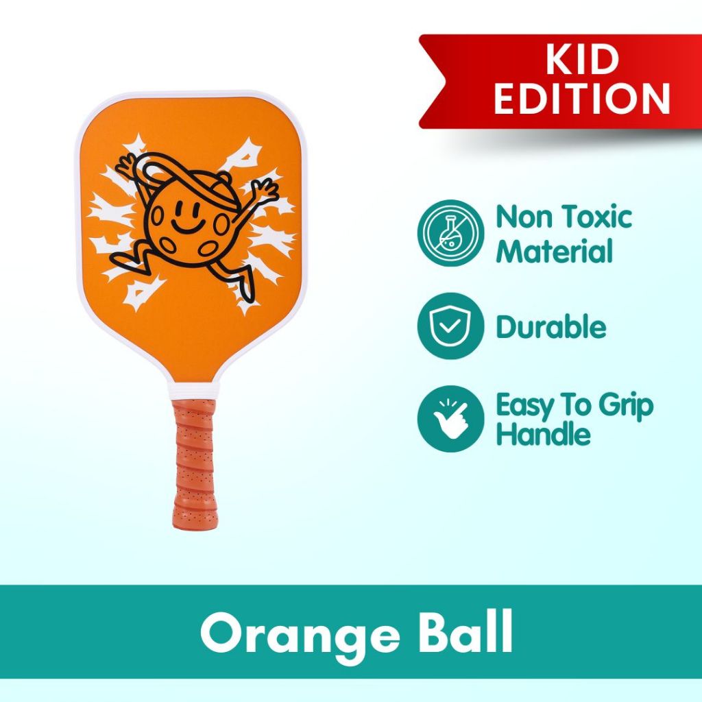 Boo & Bub Kids Pickleball Paddle Glass Fiber Racket for Kids Kid Beginners & Pros - Boo & Bub