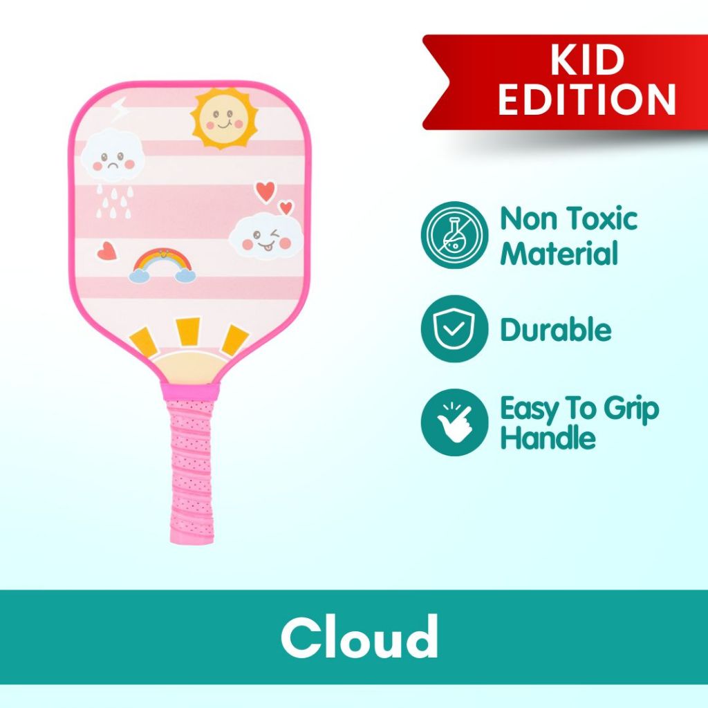 Boo & Bub Kids Pickleball Paddle Glass Fiber Racket for Kids Kid Beginners & Pros - Boo & Bub