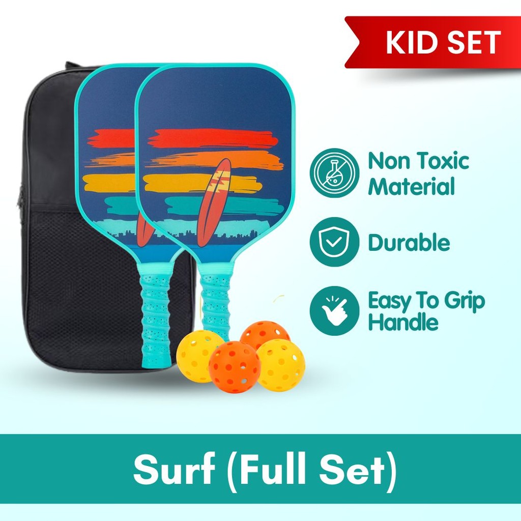 Boo & Bub Kids Pickleball Paddle Glass Fiber Racket for Kids Kid Beginners & Pros - Boo & Bub