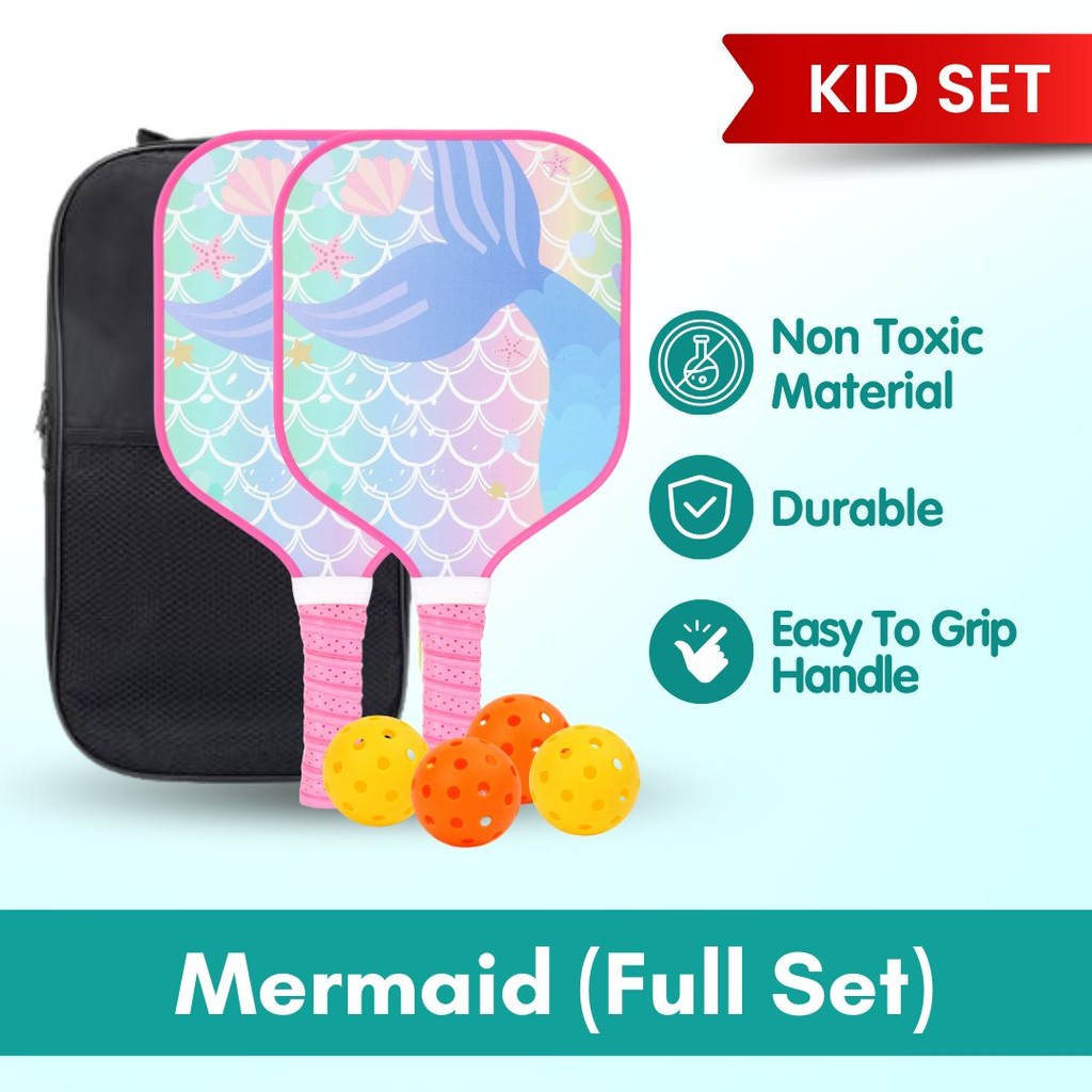 Boo & Bub Kids Pickleball Paddle Glass Fiber Racket for Kids Kid Beginners & Pros - Boo & Bub