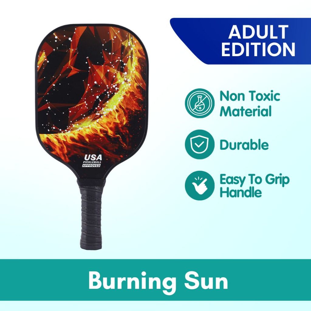 Boo & Bub Kids Pickleball Paddle Glass Fiber Racket for Kids Kid Beginners & Pros - Boo & Bub