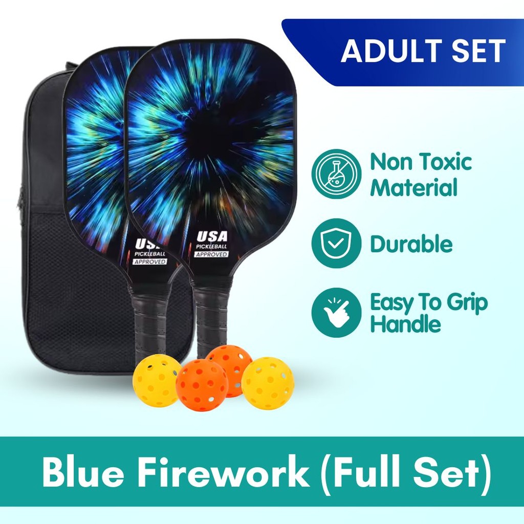 Boo & Bub Kids Pickleball Paddle Glass Fiber Racket for Kids Kid Beginners & Pros - Boo & Bub