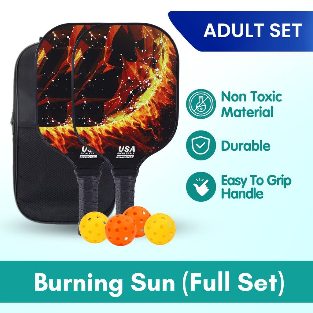 Boo & Bub Kids Pickleball Paddle Glass Fiber Racket for Kids Kid Beginners & Pros - Boo & Bub