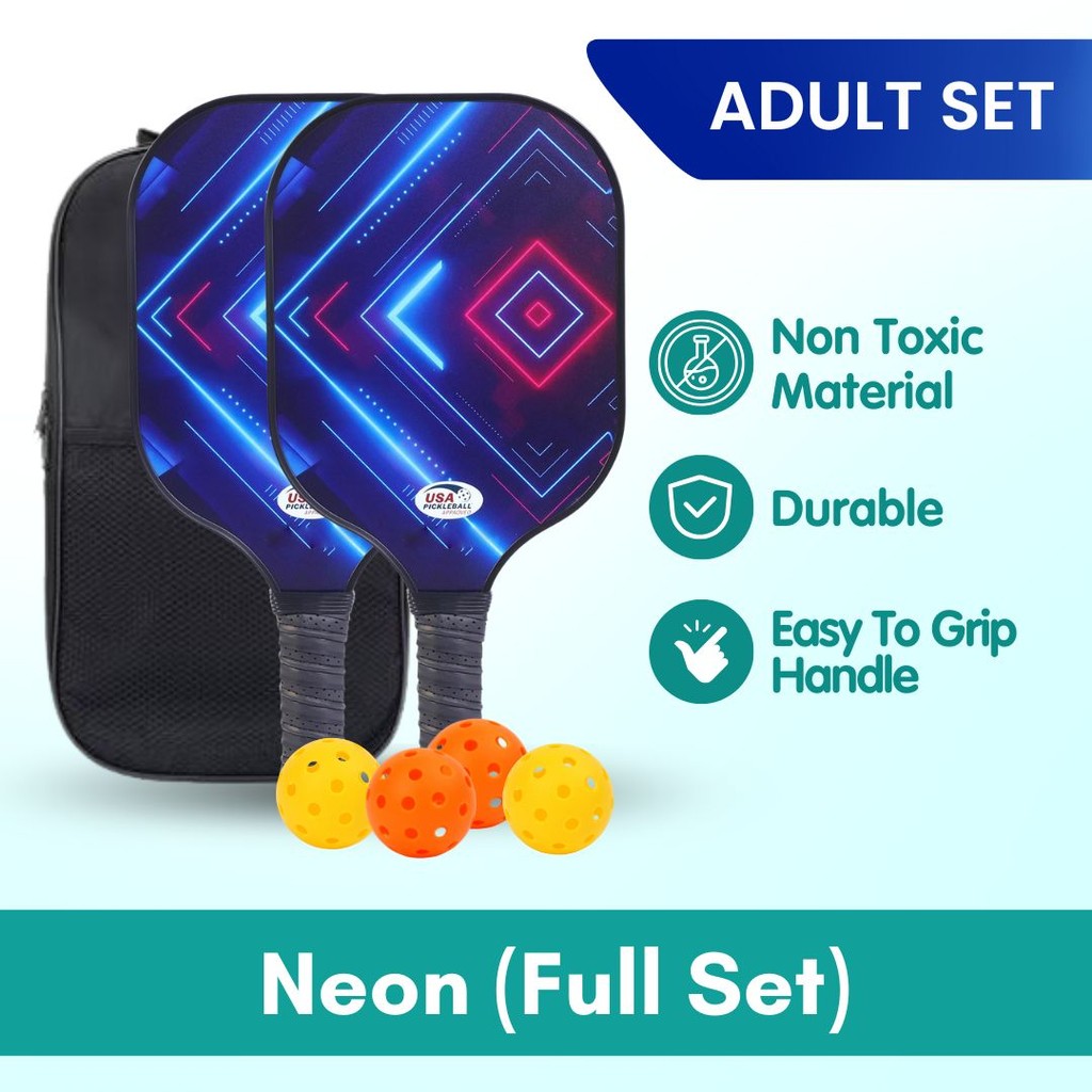 Boo & Bub Kids Pickleball Paddle Glass Fiber Racket for Kids Kid Beginners & Pros - Boo & Bub