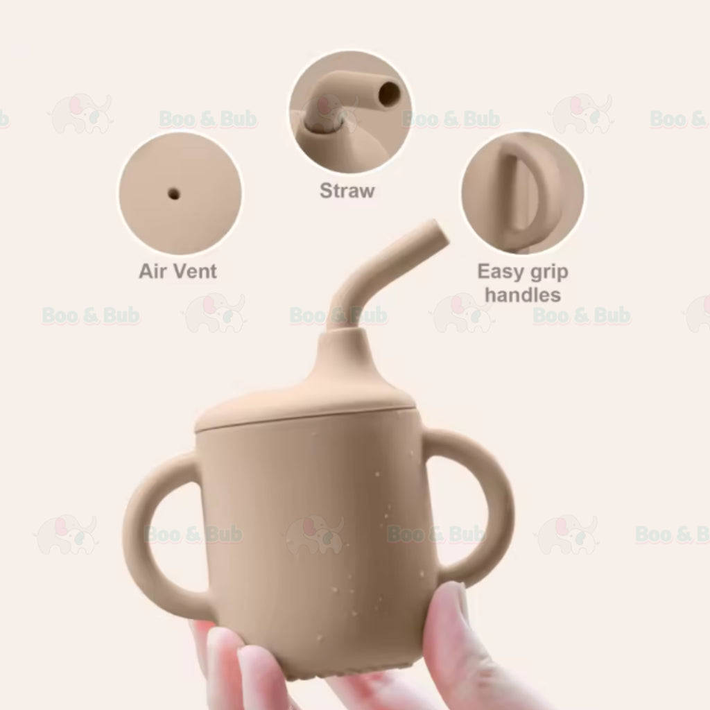 Boo&Bub Baby Stainless Steel Tableware Set 5pcs BPA-Free Silikon Hisap Anti-Tumpah Set Pinggan Mangkuk Bayi 儿童餐具 吸盘防滑 - Boo & Bub