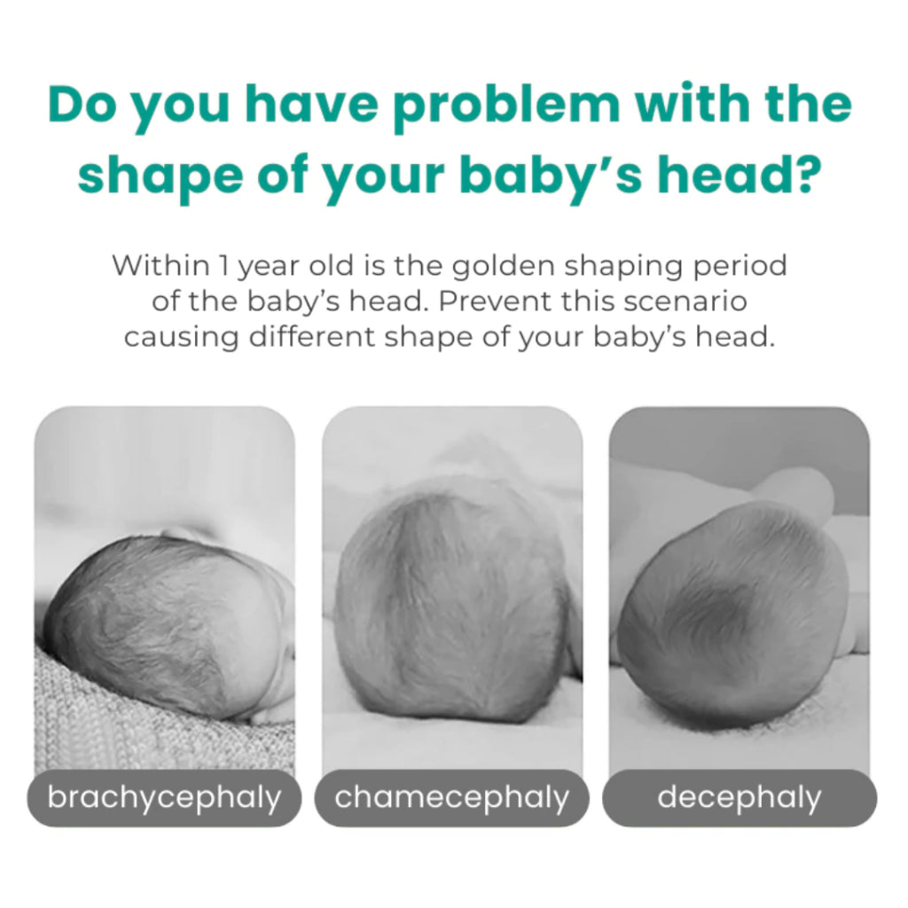 Boo and Bub Baby Pillow Cotton newborn pillow Sleeping Support Prevent Flat Head Anti-roll Support nursing Pillow - Boo & Bub