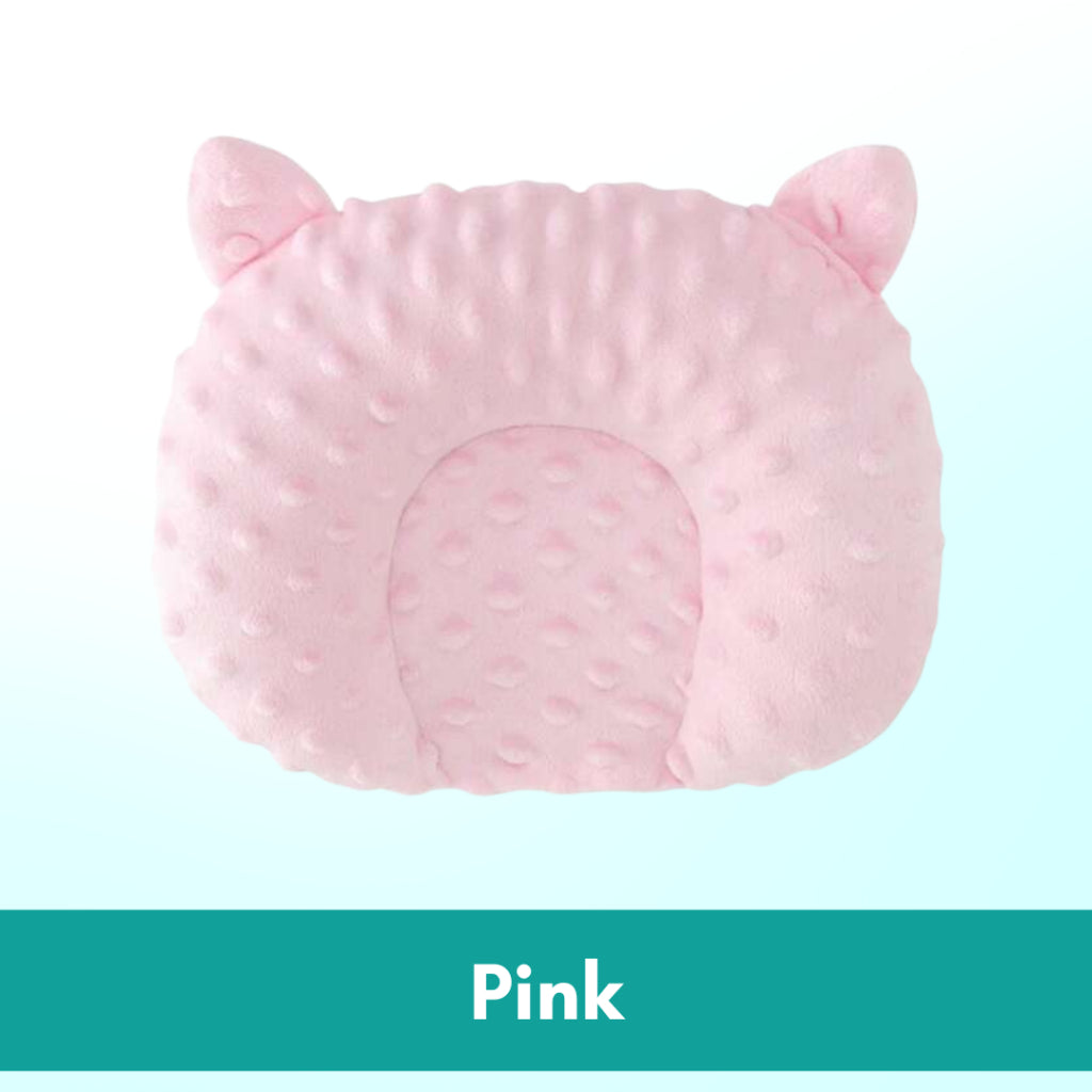 Boo and Bub Baby Pillow Cotton newborn pillow Sleeping Support Prevent Flat Head Anti-roll Support nursing Pillow - Boo & Bub