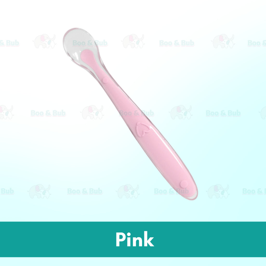 Boo&Bub Flexible Baby spoon and fork set with travel case | Easy to hold utensils for toddler kid feeding dining setkids - Boo & Bub