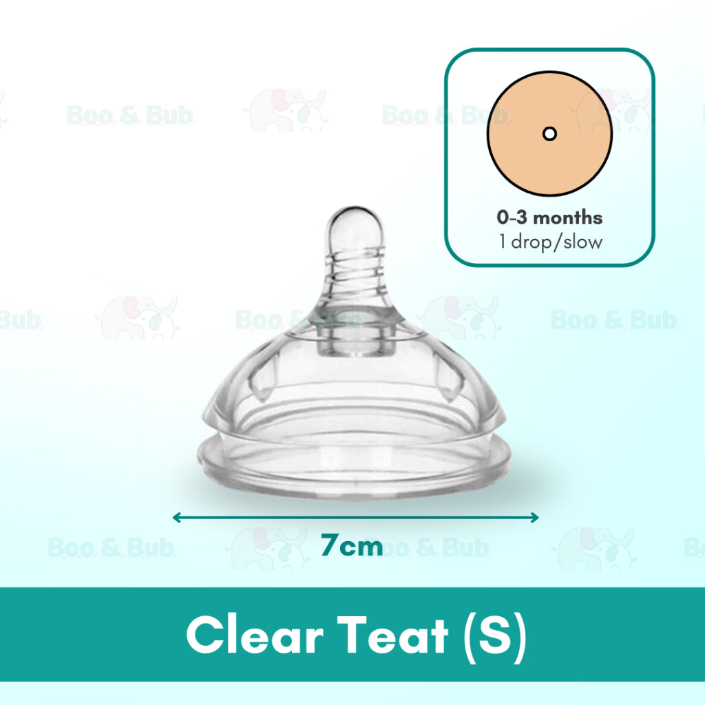 Boo & Bub Silicone Teat and Flexible 3660 Degree Straw BPA FREE Anti Colic Safe Silicone - Boo & Bub