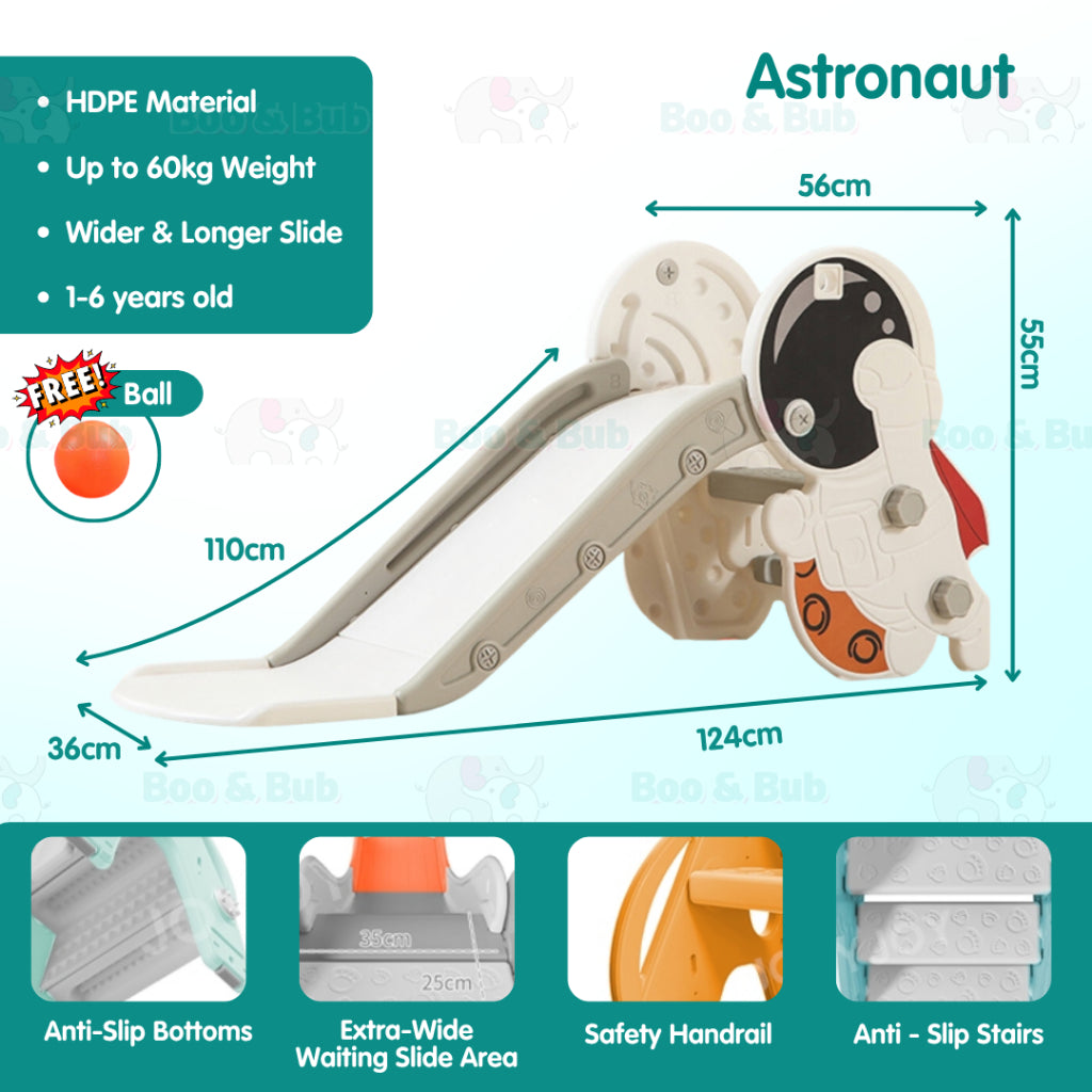 Boo & Bub Children Playground Foldable gelongsor kanak kanak slide for kids playground kid 1-6years old Easy Installati - Boo & Bub