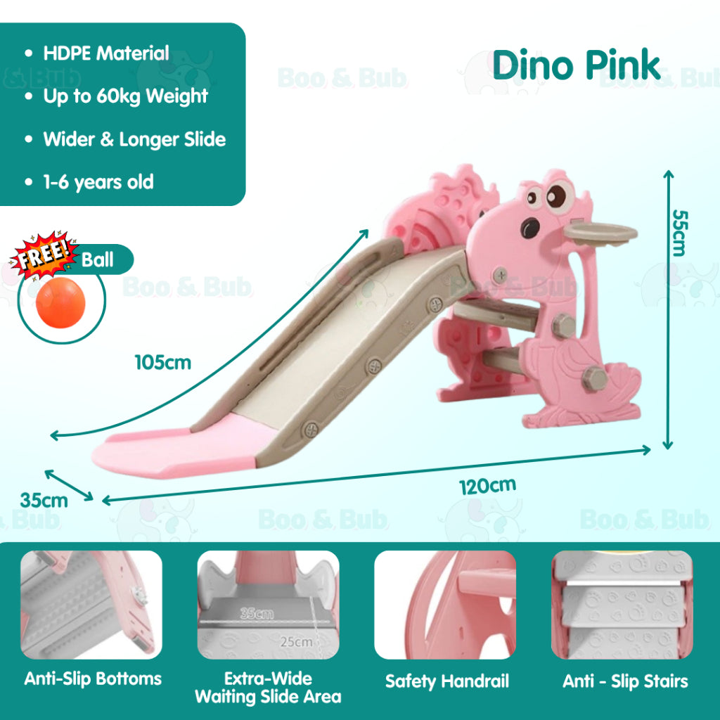 Boo & Bub Children Playground Foldable gelongsor kanak kanak slide for kids playground kid 1-6years old Easy Installati - Boo & Bub