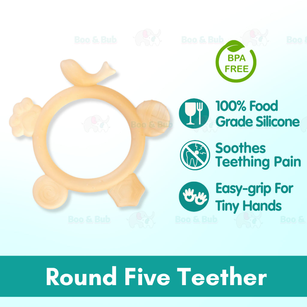 Boo & Bub Baby Soft Teether Silicone Teether BPA-Free Teething Toy Chewing Mainan Gigitan Bayi Teether Bayi Lembut ε©΄εΏζθ½― - Boo & Bub