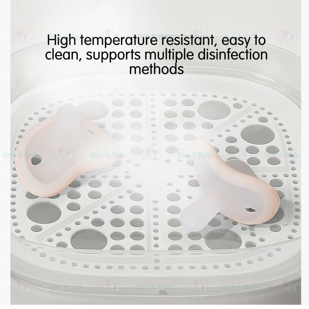 Boo and Bub Newborn Baby Soothie Pacifier Puting Baby Soft Silicone Nipple Flat/Round Head Puting - Boo & Bub