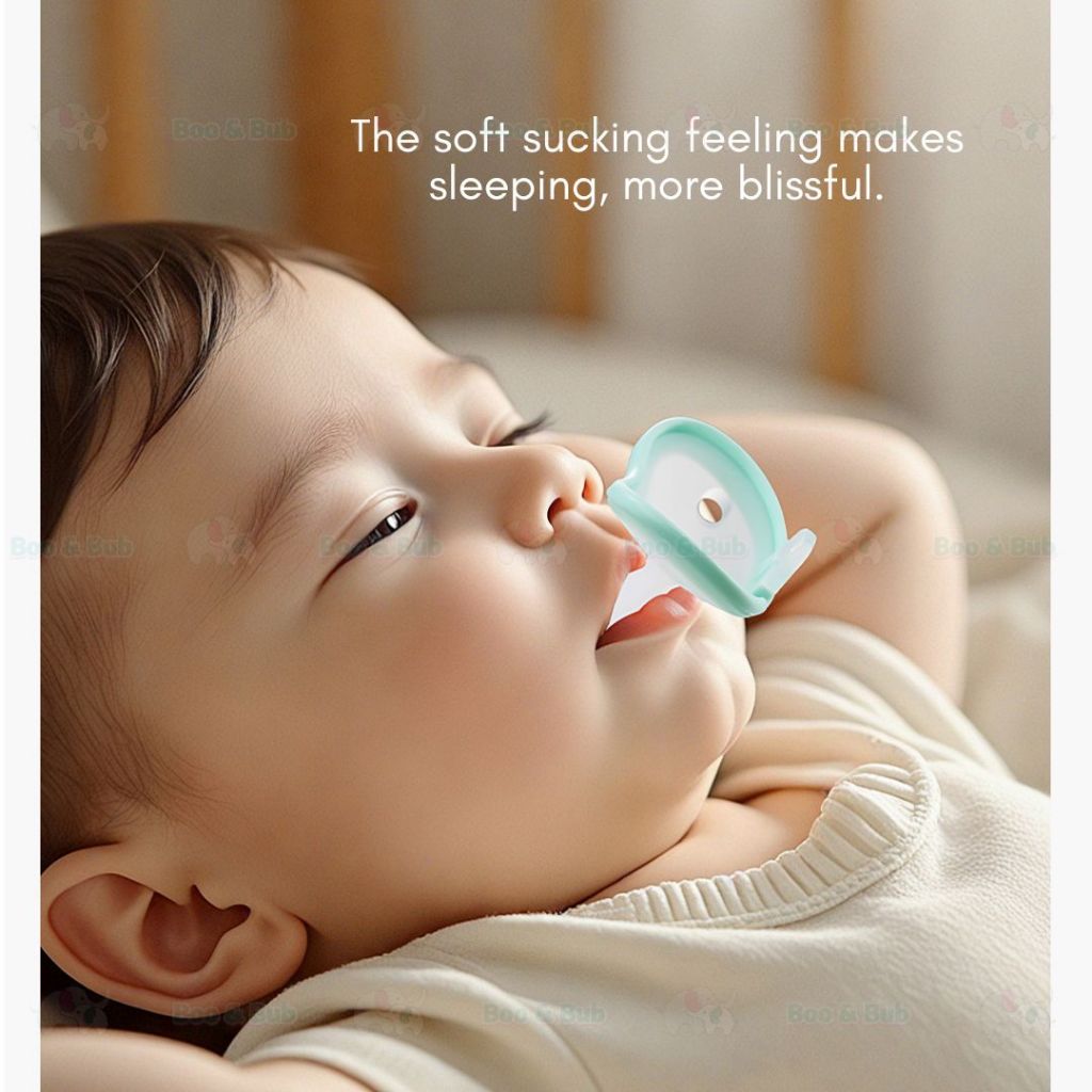 Boo and Bub Newborn Baby Soothie Pacifier Puting Baby Soft Silicone Nipple Flat/Round Head Puting - Boo & Bub