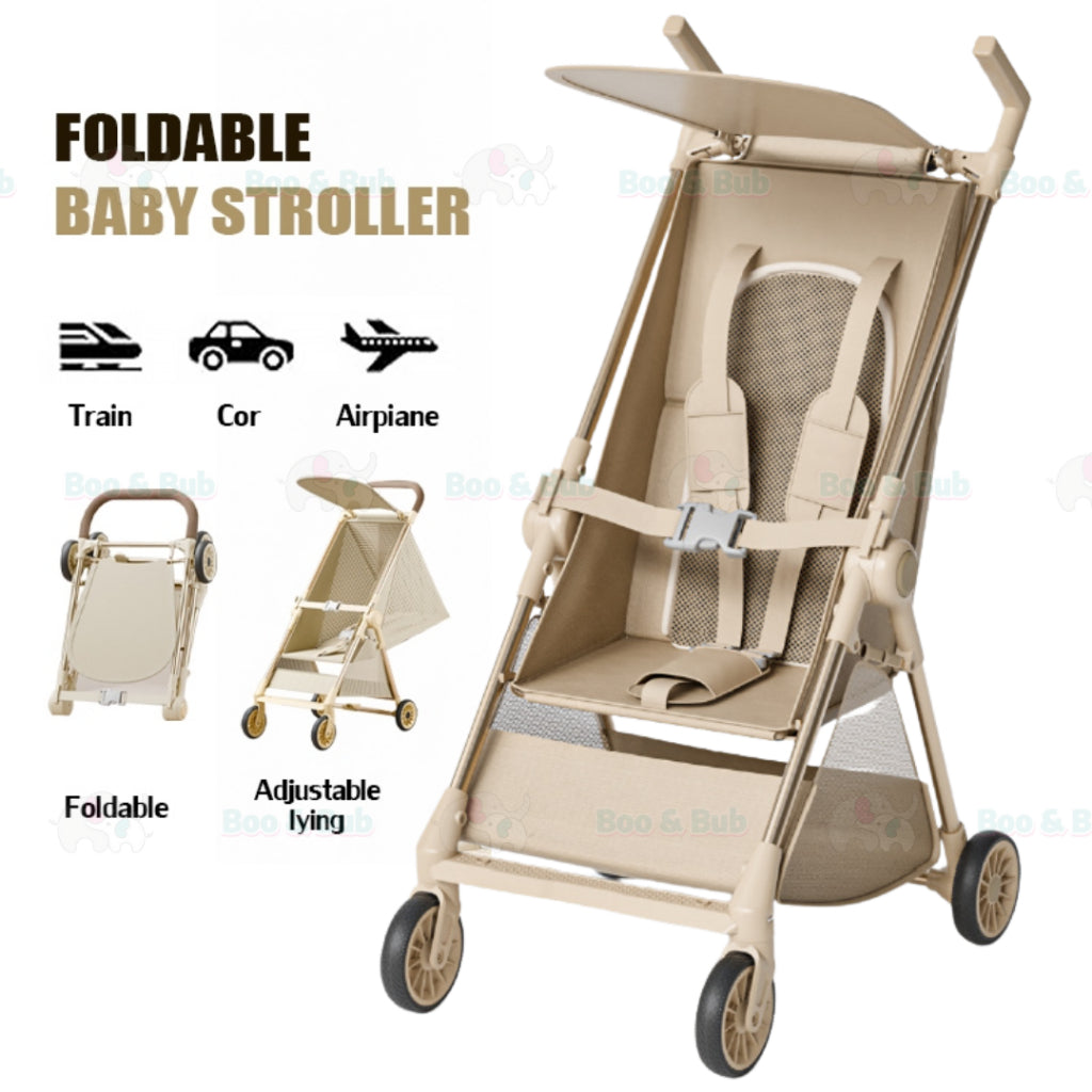 Boo&Bub Magic Stroller Foldable Lightweight Pocket ravel Stroller Adjust Height baby stroller Travel Friendly - Boo & Bub
