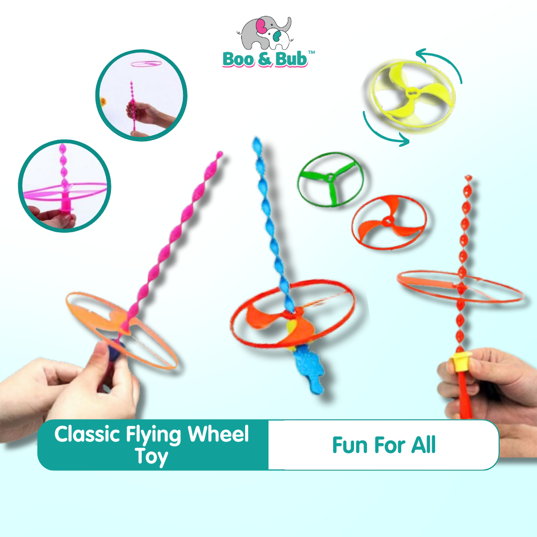 🐘Boo&Bub🐘 Classic Flying Wheel Toy | Mini funny toys for kids - Boo & Bub