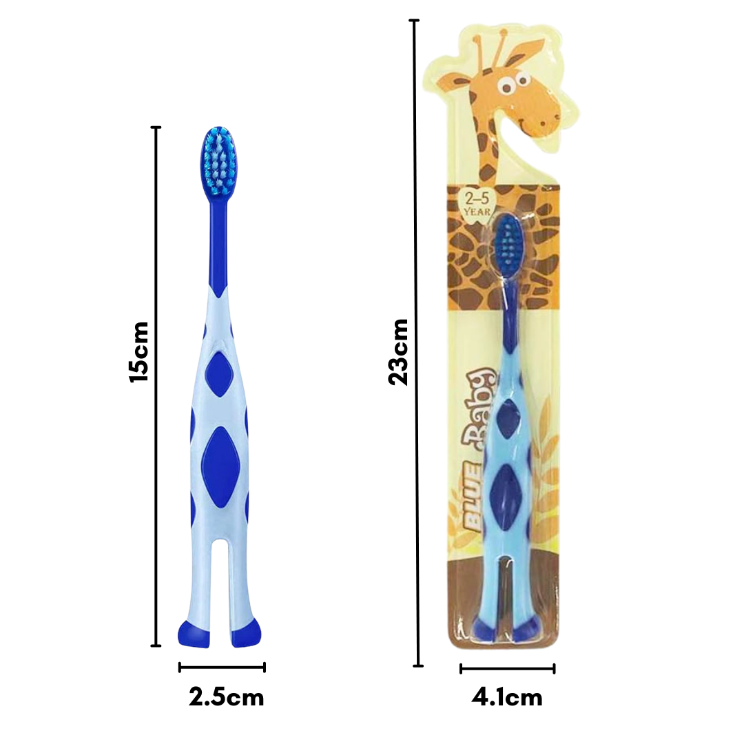 Cartoon Kid Toothbrush | Baby Cleaning Teether Dental Oral Hygiene Care Anti Slide Handle Tooth Brush - Boo & Bub