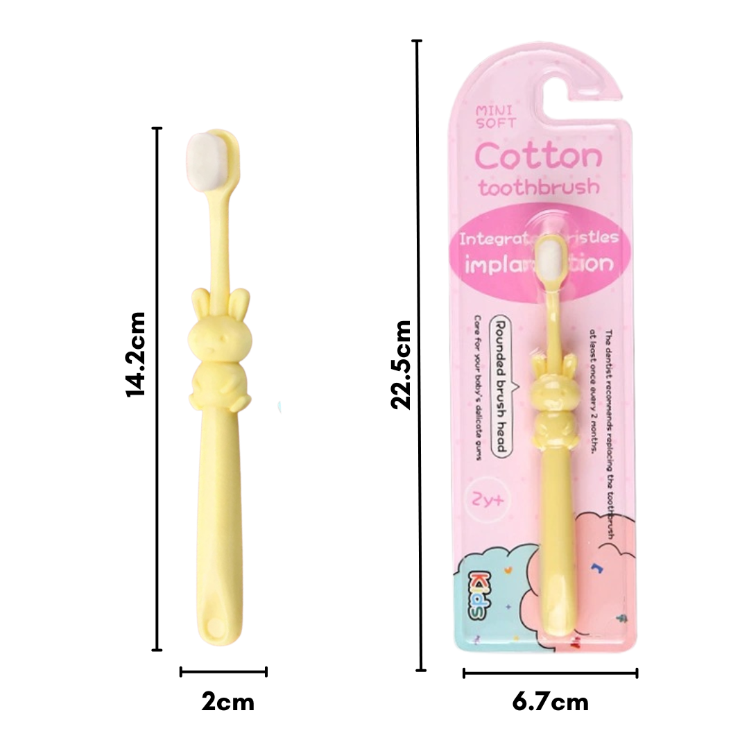 Cartoon Kid Toothbrush | Baby Cleaning Teether Dental Oral Hygiene Care Anti Slide Handle Tooth Brush - Boo & Bub