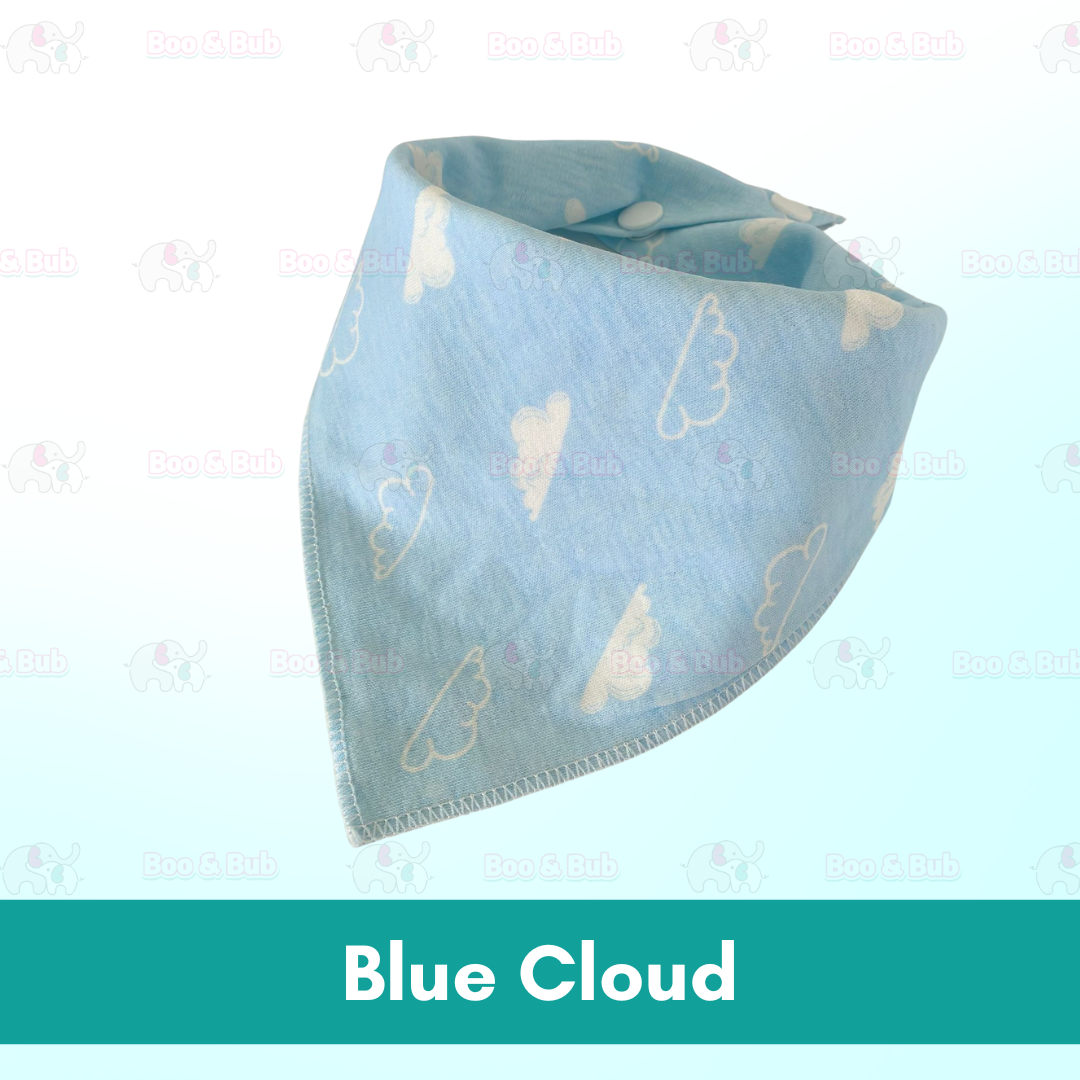 Baby Cotton Triangle Bibs | Toddler newborn Bib With Button | double layers Cartoon Character Animal Print - Boo & Bub