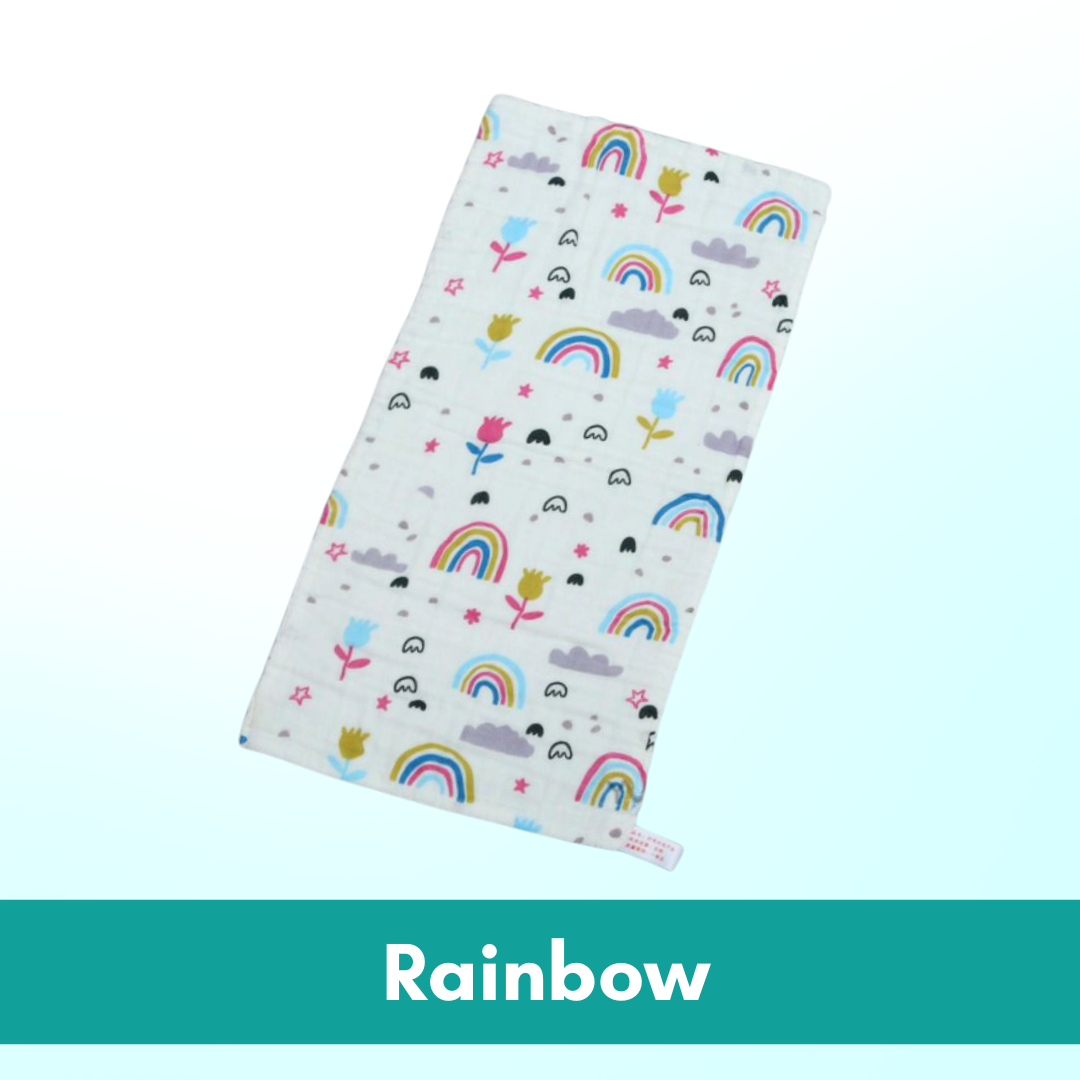 Boo and Bub Baby Burp Towel Cantik Baby Berkualiti High Absorbent High Density 50cmx25cm 6 Layer Sapu Tangan Bayi - Boo & Bub