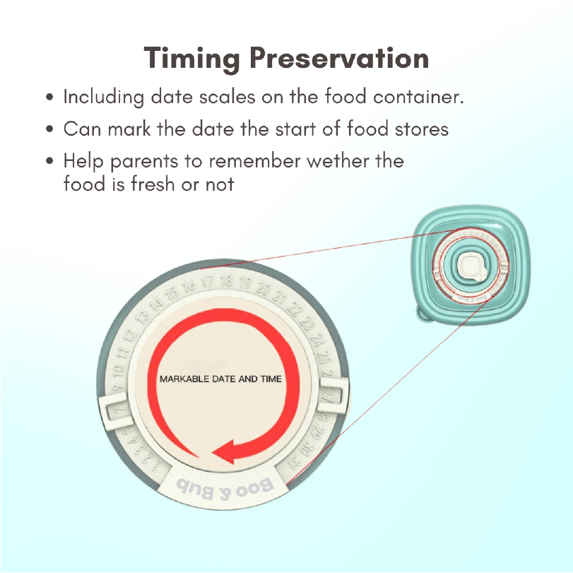 Boo&Bub MISUTA 120ML Baby Snack Box | Fresh Food Fruits Storage Box | Child Food Container Milk Powder - Boo & Bub