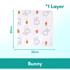 Baby Cotton Soft Cartoon Handkerchief | Newborn Toddler Soft Bath Gauze Feeding Kids Wash 手帕 - Boo & Bub
