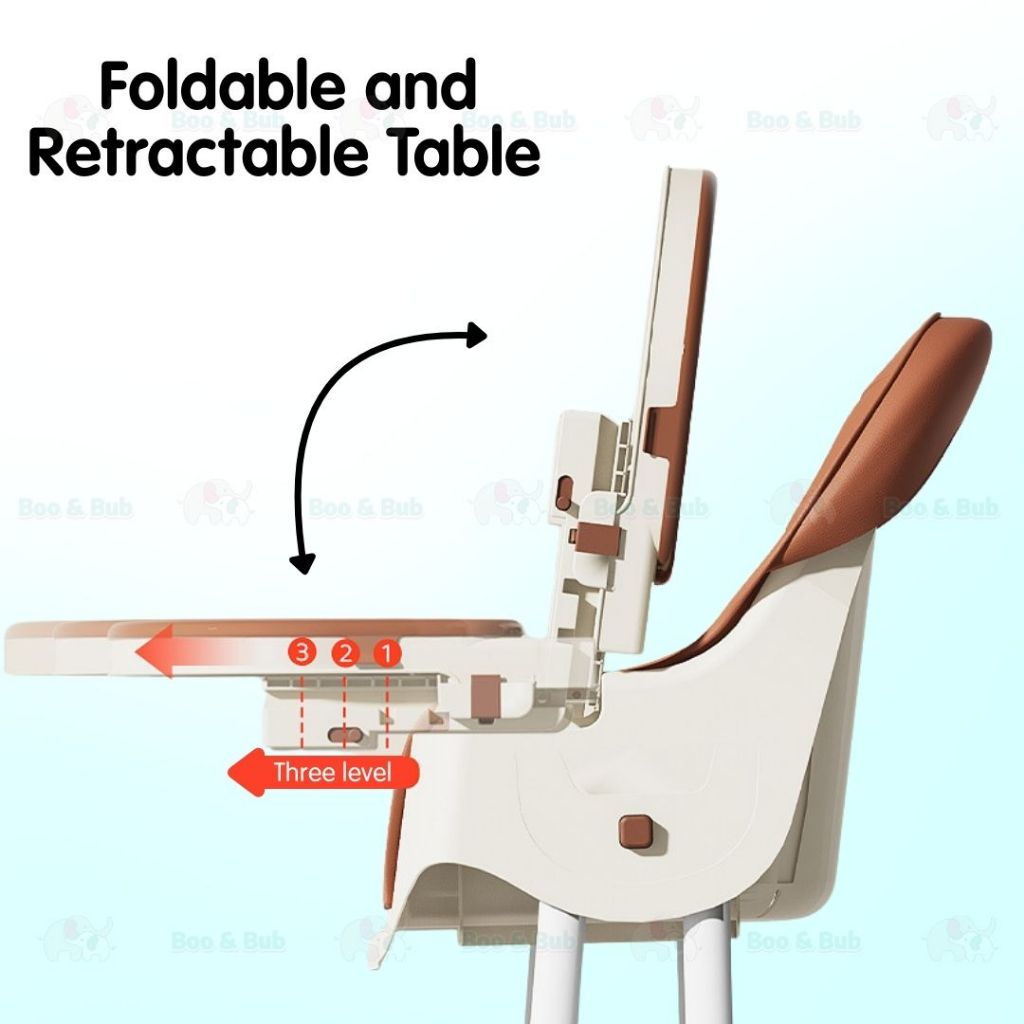 Baby Dining High Chair | Adjustable height Multifunctional Portable Eating Safety Toddler Chair - Boo & Bub