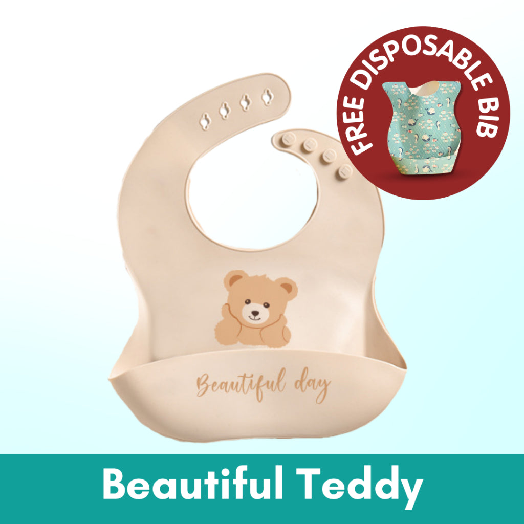 Cartoon Baby Waterproof Bib | Soft Bibs Baby Feeding Dinosaur Kids Girl Boy Adjustable Children Newborn - Boo & Bub