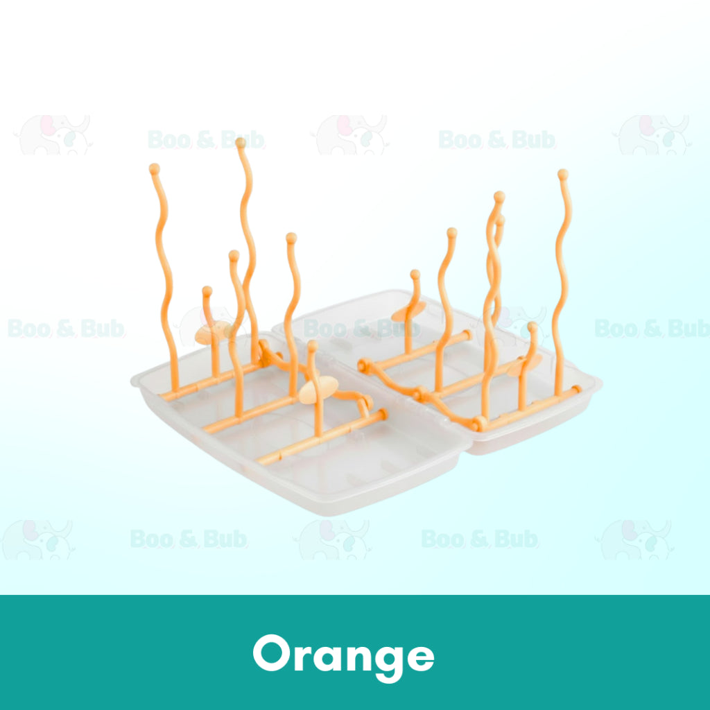 Boo&Bub Foldable Baby Bottle Drying Rack Bottle Stand Pacifier Feeding Bottle Storage Rak Botol Susu Bayi - Boo & Bub