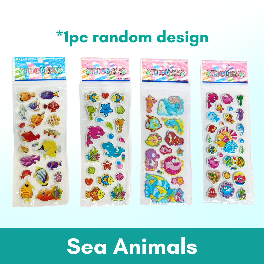 1pc 3D Cartoon Bubble Sticker for Kids (Stiker Kanak Kanak) - Boo & Bub