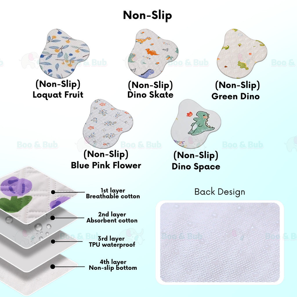 Boo&Bub Washable Baby Diaper Changing Mat Baby Urine Mat Waterproof Mattress Protector Pelapik tilam ε©΄εΏιε°Ώε«ζδΊΊ urine pad - Boo & Bub