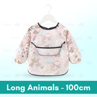 Kids EVA Waterproof Long Sleeve Bib Apron | Fully Covered Long Sleeved Bibs for Baby Toddler - Boo & Bub