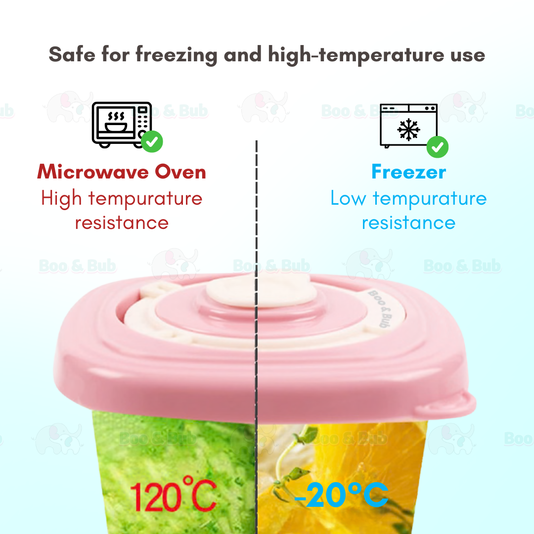 Boo&Bub MISUTA 120ML Baby Snack Box | Fresh Food Fruits Storage Box | Child Food Container Milk Powder - Boo & Bub