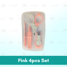 4pcs Newborn Baby Nail Care Set Kit | Cute Infant Finger Trimmer Scissors Nail Clippers Cartoon Animal Storage - Boo & Bub