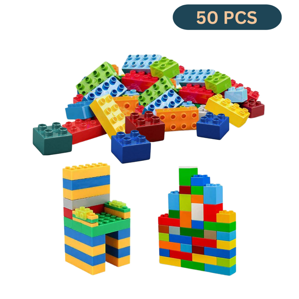 Big Blocks Marble Race Run Maze Balls | Fun Track Slide Assemble Building Blocks Compatible Lego Duplo - Boo & Bub