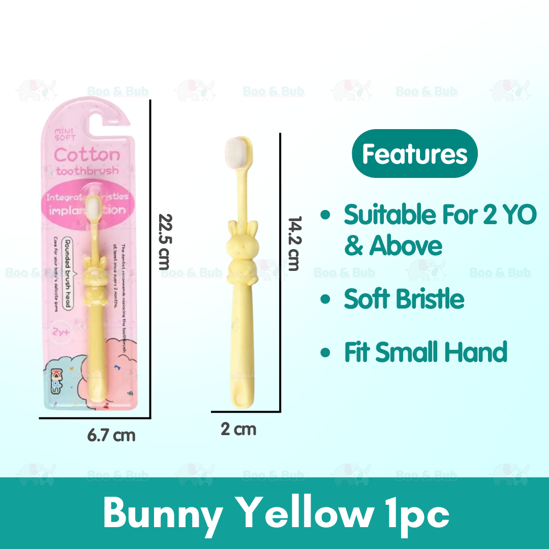 Cartoon Kid Toothbrush | Baby Cleaning Teether Dental Oral Hygiene Care Anti Slide Handle Tooth Brush - Boo & Bub