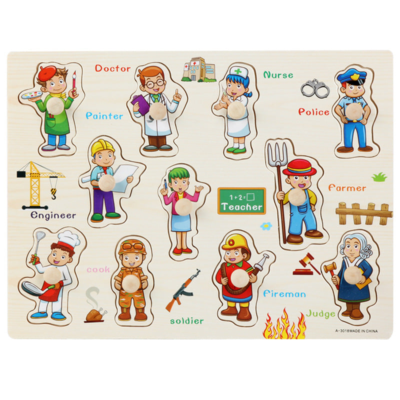 Wooden Puzzle Board - Boo & Bub