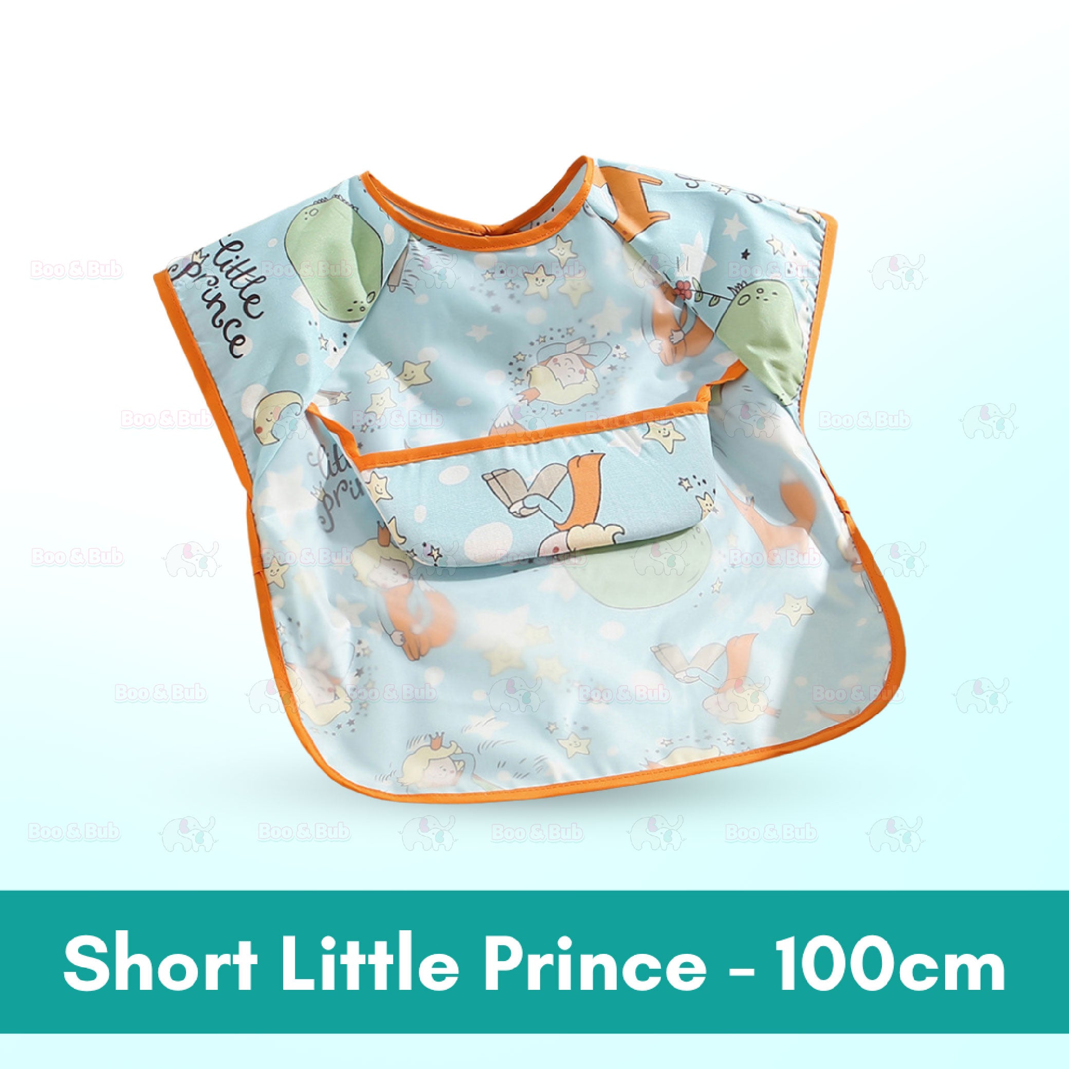 Kids EVA Waterproof Long Sleeve Bib Apron | Fully Covered Long Sleeved Bibs for Baby Toddler - Boo & Bub