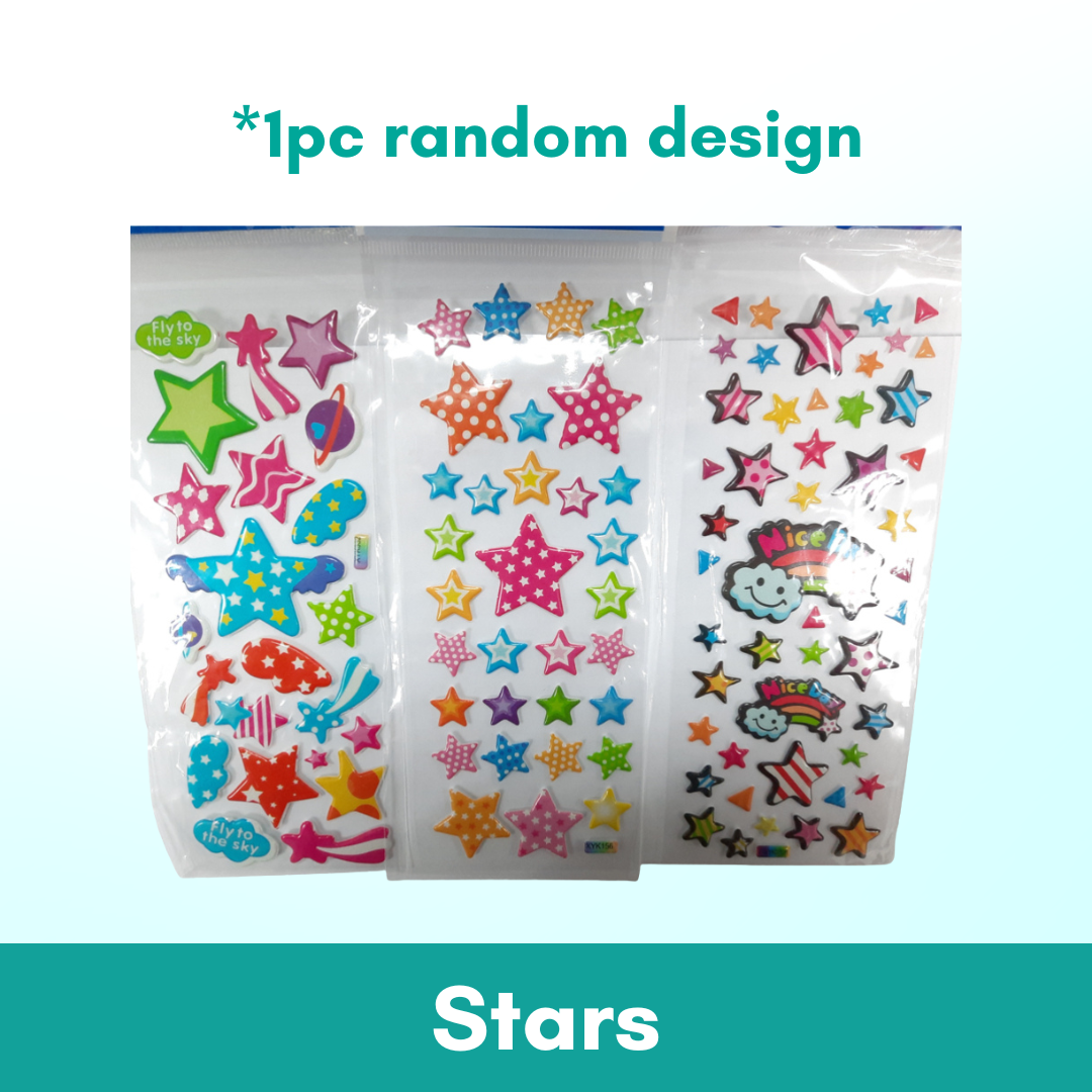 1pc 3D Cartoon Bubble Sticker for Kids (Stiker Kanak Kanak) - Boo & Bub