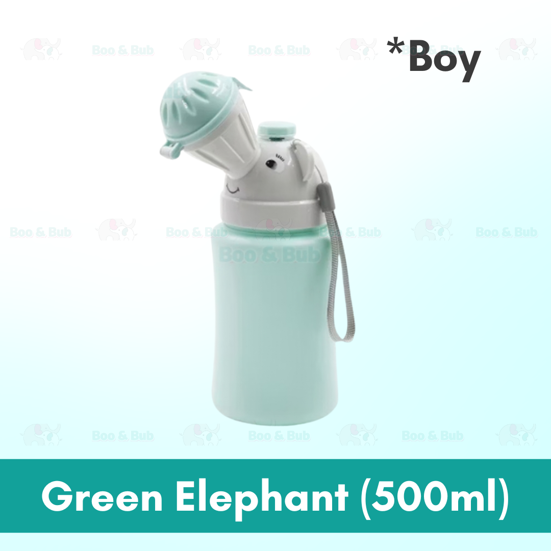 Boo&Bub Portable Cartoon Animal Kids Car Urinal Stretchy | Emergency high-speed urine bag - Boo & Bub