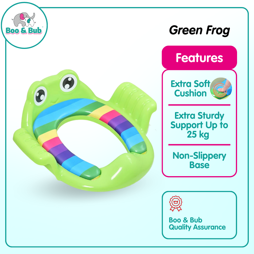 Kid Portable Potty Toilet Training with Cushion | Infant Children Seat Pedestal Cushion Pad Ring - Boo & Bub