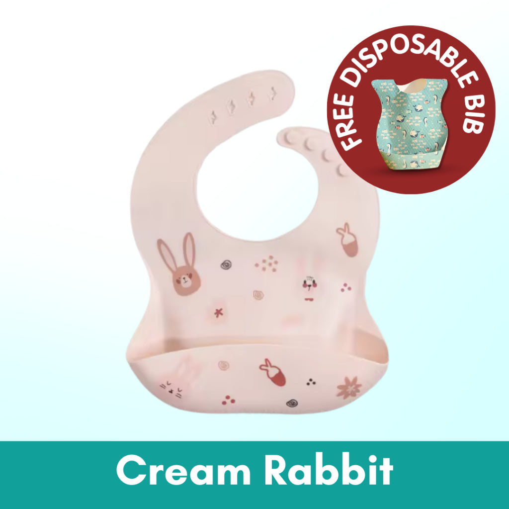 Cartoon Baby Waterproof Bib | Soft Bibs Baby Feeding Dinosaur Kids Girl Boy Adjustable Children Newborn - Boo & Bub