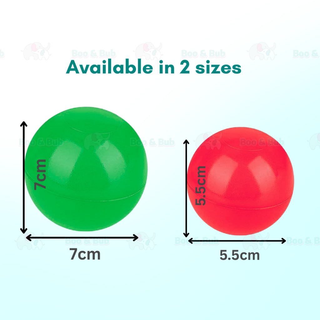 50/100 pcs Ocean Balls | Eco-Friendly Colorful Plastic Ball Funny Baby Kid Swim Pit Toy Water Pool Ocean Wave Ball - Boo & Bub