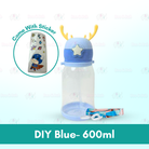 Kids Water Bottle BPA FREE 480ml with Drinking Straw Water Tumbler |  Leakproof Water Bottles Outdoor School - Boo & Bub