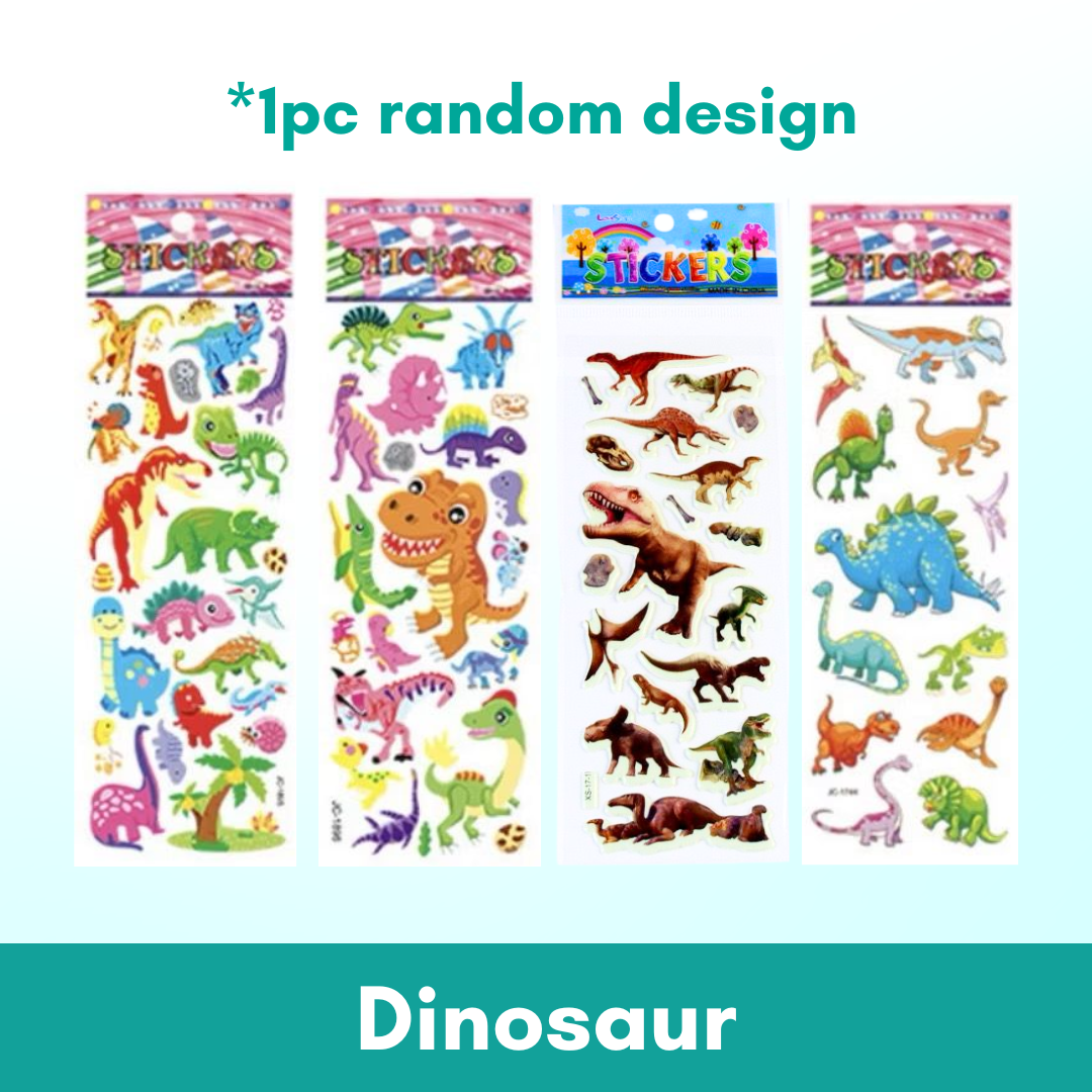 1pc 3D Cartoon Bubble Sticker for Kids (Stiker Kanak Kanak) - Boo & Bub