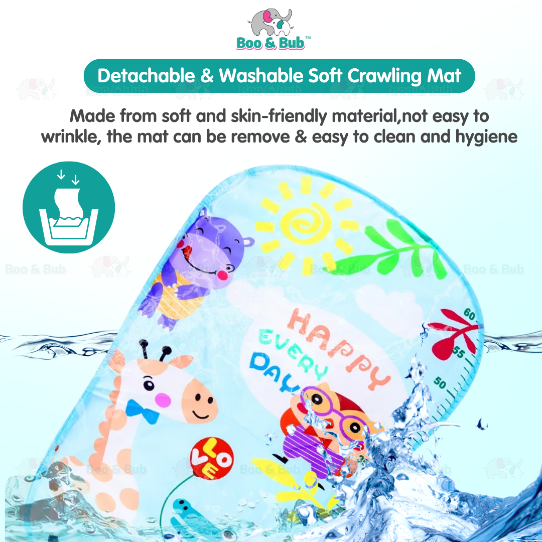 Music Baby Gym Piano Play Mat | Infant Crawling Activity Bed Toddler Exercise Fitness Rattle | Tilam Mainan Bayi - Boo & Bub