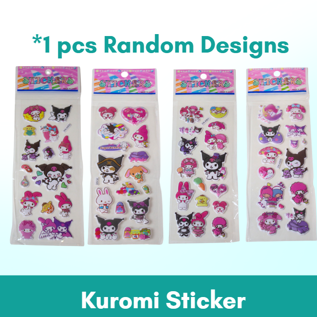 1pc 3D Cartoon Bubble Sticker for Kids (Stiker Kanak Kanak) - Boo & Bub
