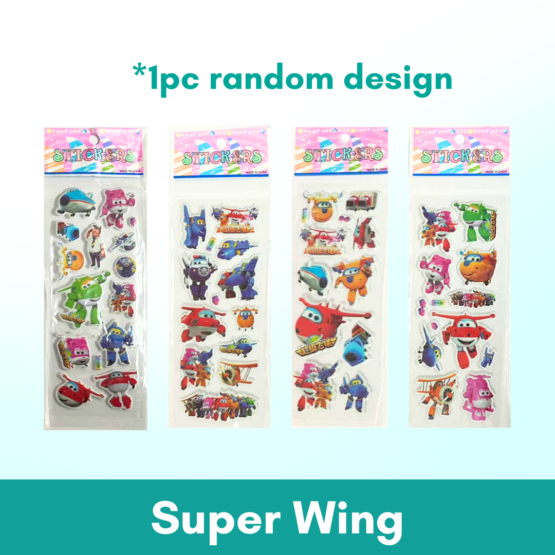 1pc 3D Cartoon Bubble Sticker for Kids (Stiker Kanak Kanak) - Boo & Bub