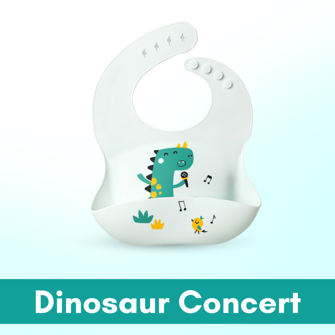 Cartoon Baby Waterproof Bib | Soft Bibs Baby Feeding Dinosaur Kids Girl Boy Adjustable Children Newborn - Boo & Bub